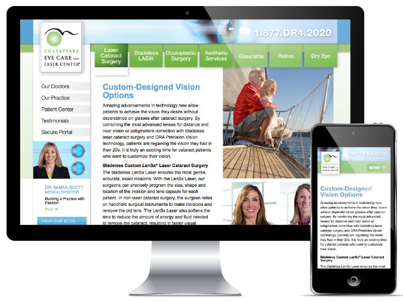 Healthcare Chesapeake Eye Care Branding Campaign Agency